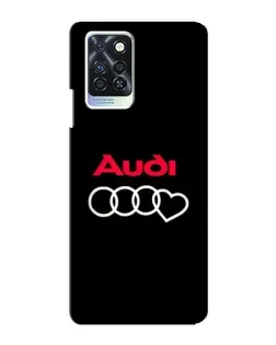 Чохол для Infinix Note 10 Pro з картинкою «Логотип Audi Heart»