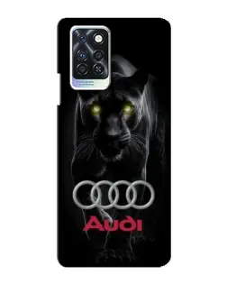 Чехол для Infinix Note 10 Pro с картинкой «Пантера и Audi»