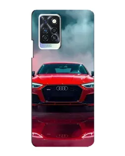 Чехол для Infinix Note 10 Pro с картинкой «Audi RS — красный стиль»