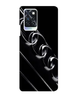 Чехол для Infinix Note 10 Pro с картинкой «Audi — абстрактные кольца»