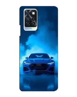 Чехол для Infinix Note 10 Pro с картинкой «Audi — голубая энергия»
