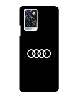 Чехол для Infinix Note 10 Pro с картинкой «Audi White Logo»