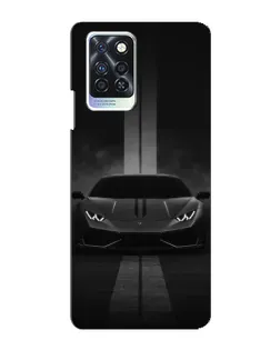 Чехол для Infinix Note 10 Pro с картинкой «Lamborghini симметрия дорог»