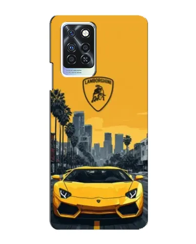 Чехол для Infinix Note 10 Pro с картинкой «Желтый Lamborghini город» Чехол для Infinix Note 10 Pro с картинкой «Желтый Lamborghini город»