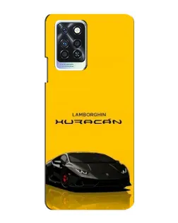 Чехол для Infinix Note 10 Pro с картинкой «Lamborghini Huracan черный»