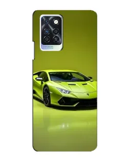 Чехол для Infinix Note 10 Pro с картинкой «Салатовый Lamborghini Huracan»