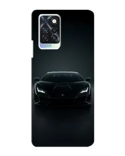 Чехол для Infinix Note 10 Pro с картинкой «Черный Lamborghini Aventador»