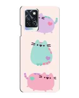 Чохол для Infinix Note 10 Pro з картинкою «Pusheen тріо» Чохол для Infinix Note 10 Pro з картинкою «Pusheen тріо»