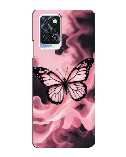 Чохол для Infinix Note 10 Pro з картинкою «Метелик у диму»