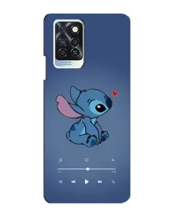 Чехол для Infinix Note 10 Pro с картинкой «Музыкальный Stitch»