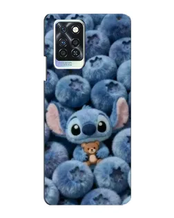 Чехол для Infinix Note 10 Pro с картинкой «Стич и голубика»
