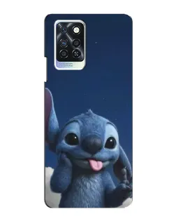 Чехол для Infinix Note 10 Pro с картинкой «Стич в облаках»