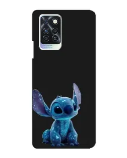 Чехол для Infinix Note 10 Pro с картинкой «Стич на черном»