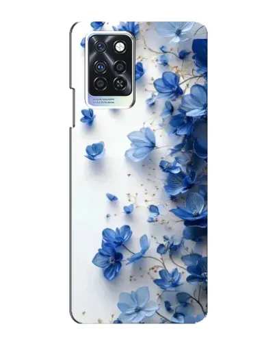 Чохол для Infinix Note 10 Pro з картинкою «Блакитний квітковий каскад»