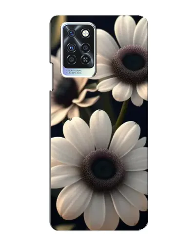 Чохол для Infinix Note 10 Pro з картинкою «Білі маргаритки макро»