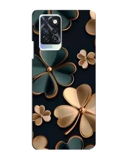 Чохол для Infinix Note 10 Pro з картинкою «Конюшина в золоті»
