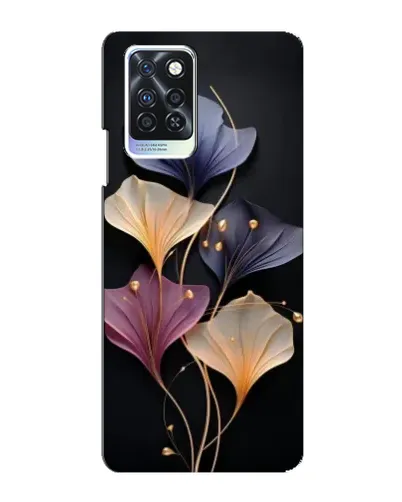 Чохол для Infinix Note 10 Pro з картинкою «Лілові квіти грації»