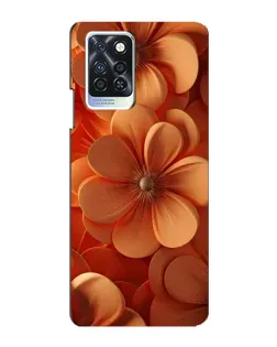 Чохол для Infinix Note 10 Pro з картинкою «Помаранчева макро квітка»