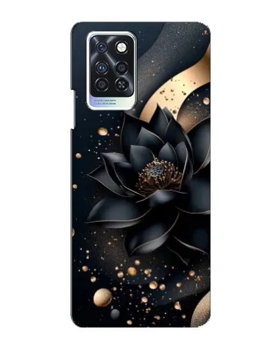 Чохол для Infinix Note 10 Pro з картинкою «Чорний лотос»