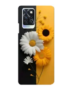 Чохол для Infinix Note 10 Pro з картинкою «Соняшник та ромашка»