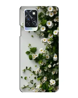 Чохол для Infinix Note 10 Pro з картинкою «Гілка дрібних білих квітів»