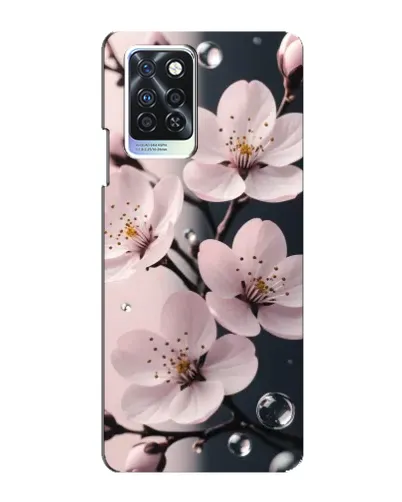 Чехол для Infinix Note 10 Pro с картинкой «Нежная сакура и капли» Чехол для Infinix Note 10 Pro с картинкой «Нежная сакура и капли»