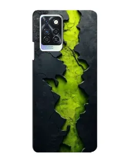 Чохол для Infinix Note 10 Pro з картинкою «Салатовий розлом скелі»