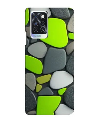 Чехол для Infinix Note 10 Pro с картинкой «Яркая неоновая галька»