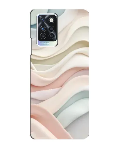 Чехол для Infinix Note 10 Pro с картинкой «Пастельные нежные волны»