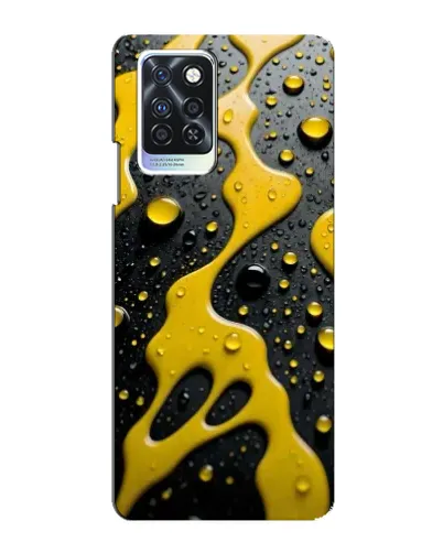 Чехол для Infinix Note 10 Pro с картинкой «Жидкое желтое золото»