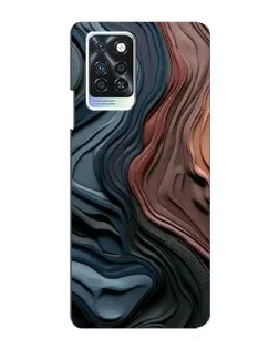 Чехол для Infinix Note 10 Pro с картинкой «Цветные волны каньона»