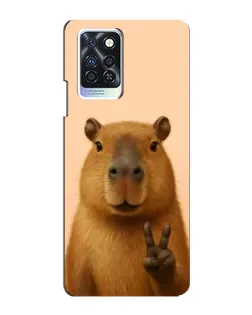 Чохол для Infinix Note 10 Pro з картинкою «Капібара вікторія»