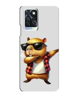 Чохол для Infinix Note 10 Pro з картинкою «Капібара репер даб»