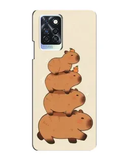 Чохол для Infinix Note 10 Pro з картинкою «Вежа з капібар»