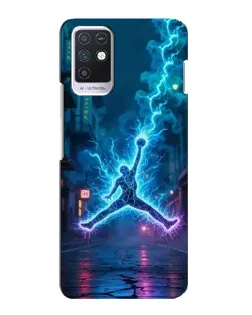 Чехол для Infinix Note 10 с картинкой «Jordan Gold Jumpman»