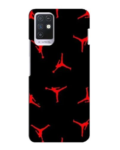 Чехол для Infinix Note 10 с картинкой «Jordan Red Pattern»