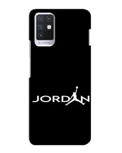 Чехол для Infinix Note 10 с картинкой «Jordan White Logo»