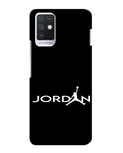 Чехол для Infinix Note 10 с картинкой «Jordan White Logo»