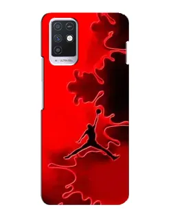 Чехол для Infinix Note 10 с картинкой «Jordan Red Smoke»