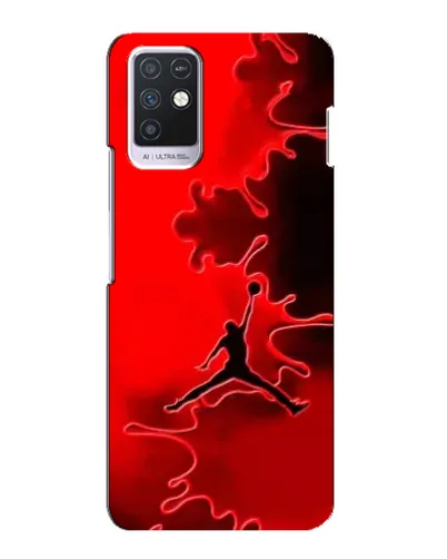 Чехол для Infinix Note 10 с картинкой «Jordan Red Smoke»