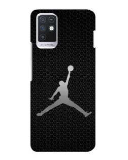 Чехол для Infinix Note 10 с картинкой «Jordan Dark Carbon»