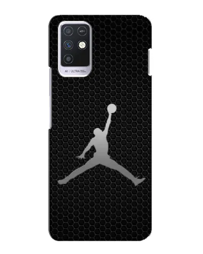 Чехол для Infinix Note 10 с картинкой «Jordan Dark Carbon»