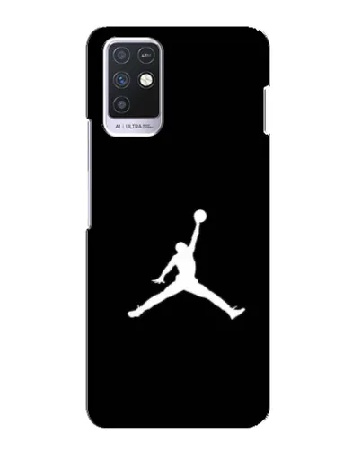 Чехол для Infinix Note 10 с картинкой «Jordan Silhouette»