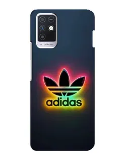 Чехол для Infinix Note 10 с картинкой «Неоновый Adidas»