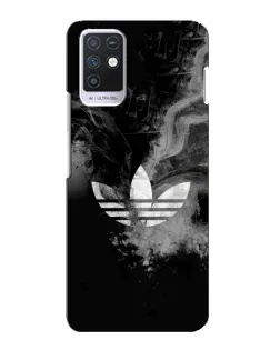 Чехол для Infinix Note 10 с картинкой «Абстрактный дым Adidas»
