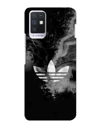 Чехол для Infinix Note 10 с картинкой «Абстрактный дым Adidas»