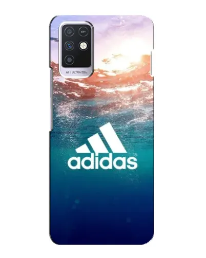 Чехол для Infinix Note 10 с картинкой «Океанская глубина адидас»