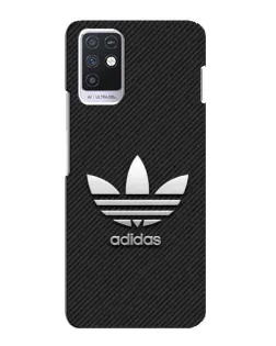 Чехол для Infinix Note 10 с картинкой «Adidas Карбоновая текстура»