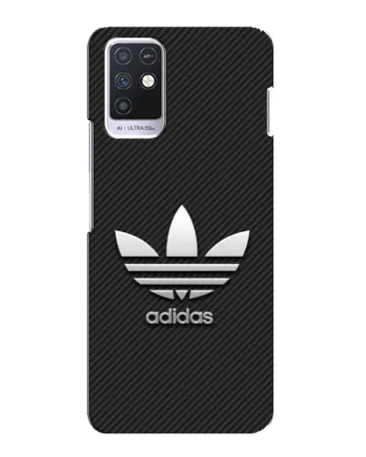 Чехол для Infinix Note 10 с картинкой «Adidas Карбоновая текстура»