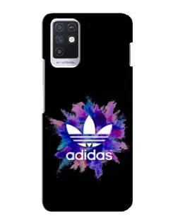 Чехол для Infinix Note 10 с картинкой «Взрыв красок Adidas»